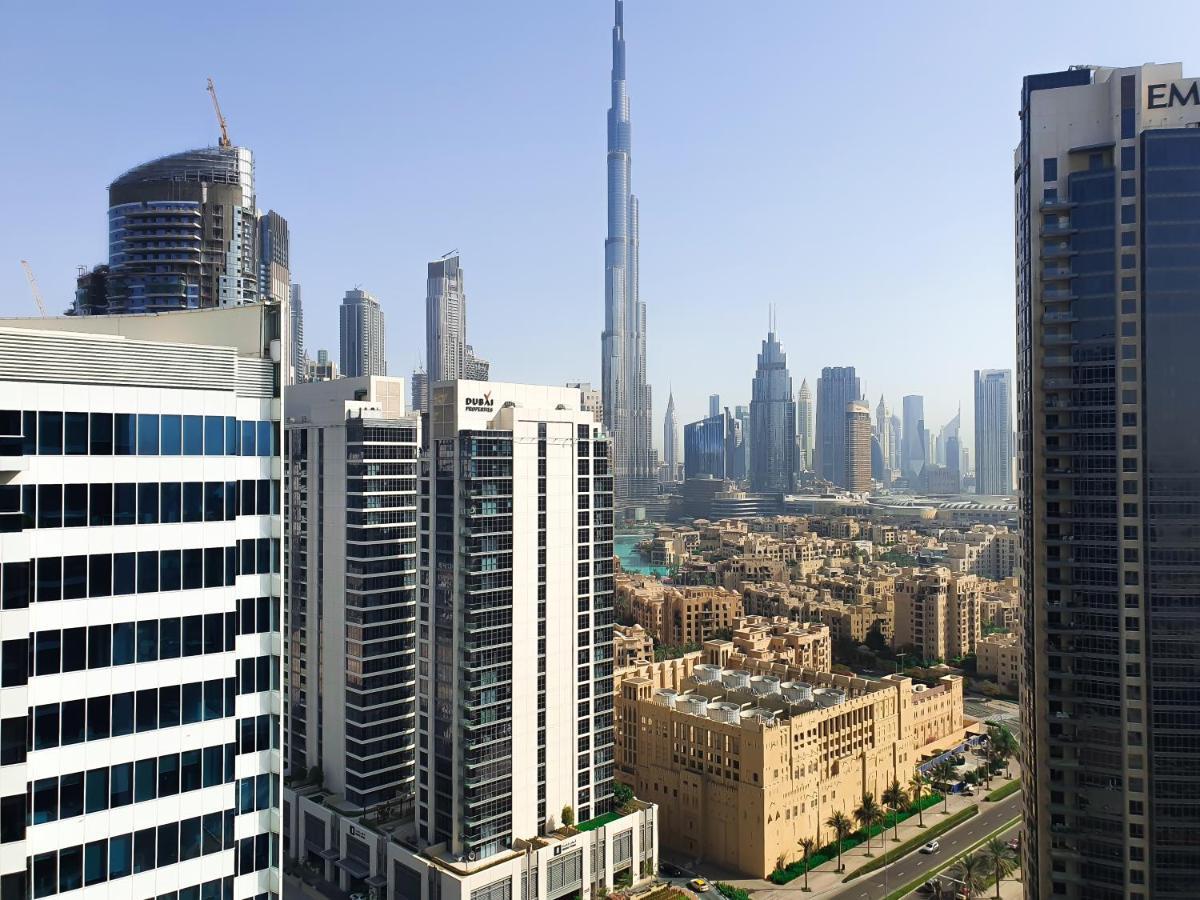 Luxury Studios With Burj Khalifa Or Canal View In Downtown - Marquise Square Tower Dubai Bagian luar foto