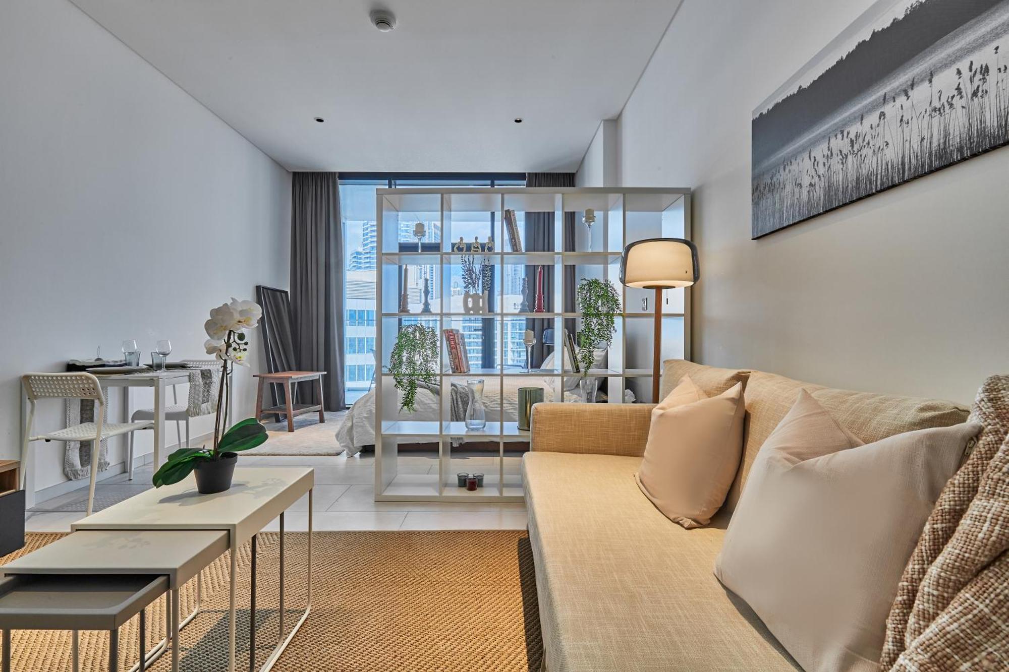 Luxury Studios With Burj Khalifa Or Canal View In Downtown - Marquise Square Tower Dubai Bagian luar foto