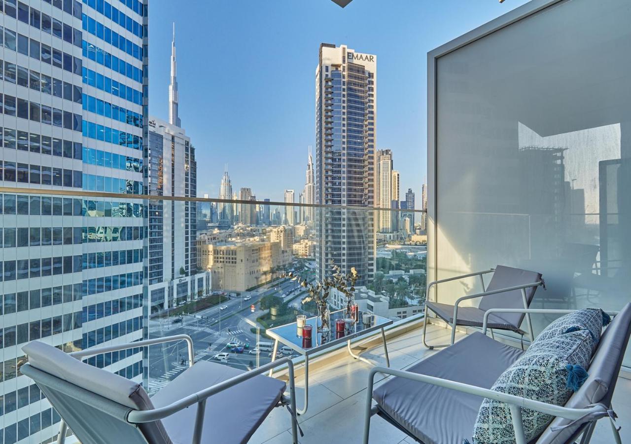 Luxury Studios With Burj Khalifa Or Canal View In Downtown - Marquise Square Tower Dubai Bagian luar foto