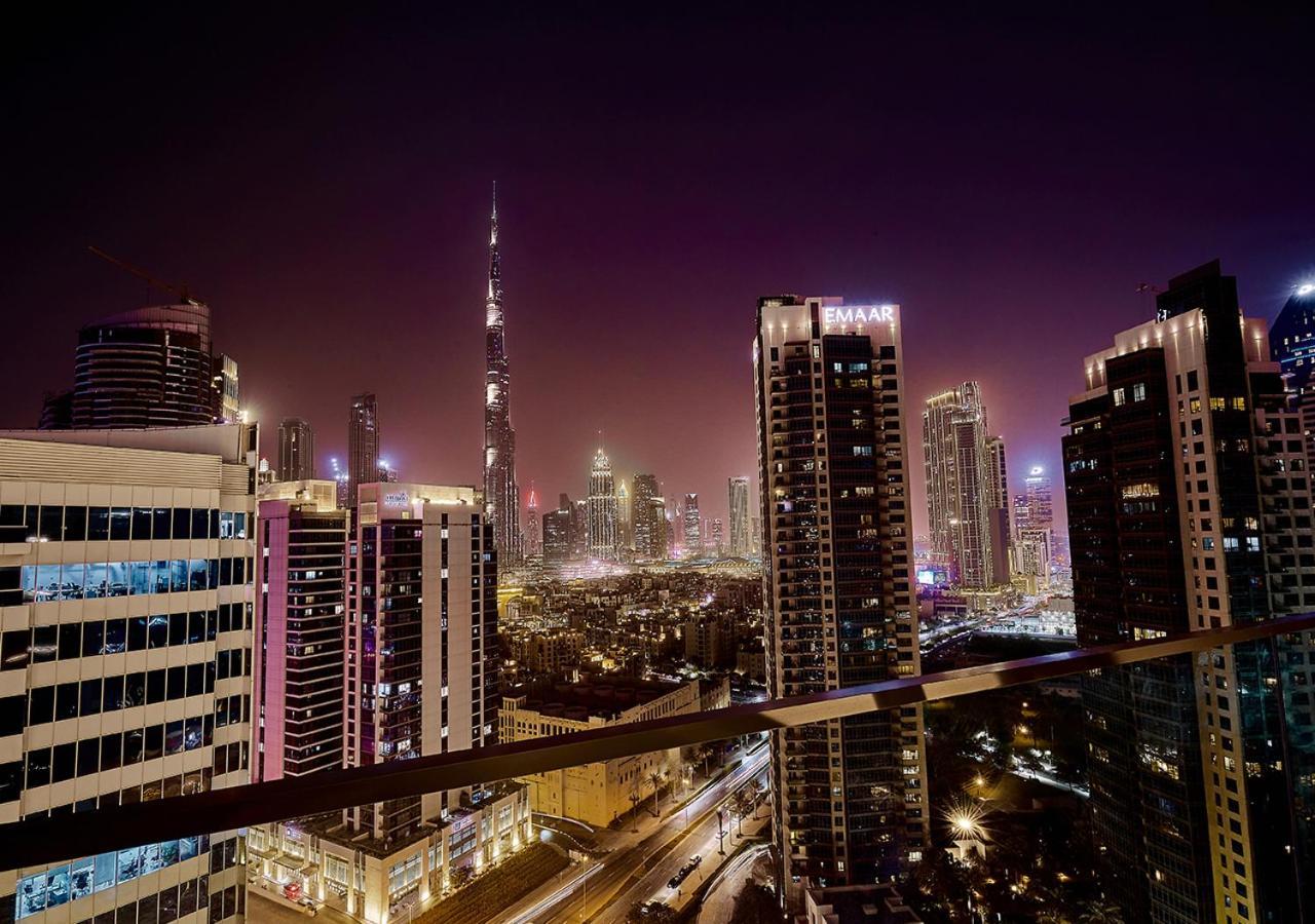 Luxury Studios With Burj Khalifa Or Canal View In Downtown - Marquise Square Tower Dubai Bagian luar foto